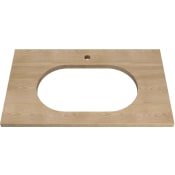 American Standard Studio S 33" Wood Vanity Top with Pre-Drilled Single Faucet Hole Ash