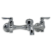 American Standard Wall Mounted Double Handle Service Faucet Chrome