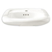 American Standard Murro 21-1/4" Porcelain Wall Mounted Bathroom Sink with 1 Faucet Hole - Less Shroud White