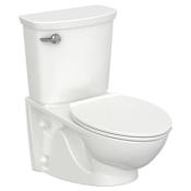 American Standard Glenwall 1.28 GPF VorMax Flush Wall Mounted Two Piece Elongated Chair Height Toilet - Less Seat White