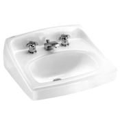 American Standard Lucerne 20-1/2" Wall Mounted Porcelain Bathroom Sink White
