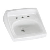 American Standard Lucerne 20-1/2" Wall Mounted Porcelain Bathroom Sink White
