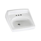 American Standard Lucerne 20-1/2" Wall Mounted Porcelain Bathroom Sink White