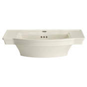American Standard Estate 24" Pedestal Bathroom Sink Only with 1 Hole Drilled and Overflow Linen
