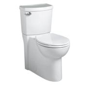 American Standard Cadet 3 Round-Front Two-Piece Toilet with Concealed Trapway, EverClean Surface, PowerWash Rim and Right Height Bowl - Includes Seat White