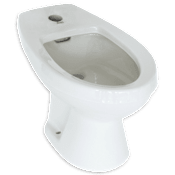 American Standard Cadet Floor Mounted Elongated Horizontal Spray Bidet with Single Faucet Hole Drilling - Less Faucet White