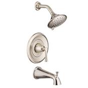 American Standard Estate Tub and Shower Trim Package with 2.5 GPM Multi Function Shower Head Brushed Nickel