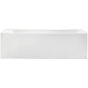 American Standard Bathing Studio 60" Three Wall Alcove Acrylic Soaking Tub with Right Drain and Overflow White