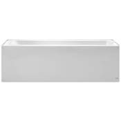 American Standard Bathing Studio 60" Three Wall Alcove Acrylic Soaking Tub with Left Drain and Overflow White