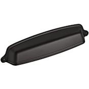 Amerock Stature 5-1/16 Inch Center to Center Cup Cabinet Pull - Pack of 10 Matte Black