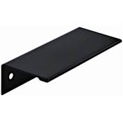 Amerock Edge Pull 3-3/4 Inch Center to Center Finger Cabinet Pull - Pack of 10 Matte Black