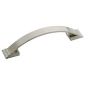 Amerock Candler 3-3/4 Inch Center to Center Handle Cabinet Pull - Pack of 10 Satin Nickel