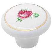 Amerock Allison Value 1-1/2 Inch Diameter Mushroom Cabinet Knob White