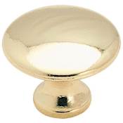 Amerock Everyday Heritage 1-3/16 Inch Mushroom Cabinet Knob Polished Brass