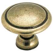 Amerock Everyday Heritage 1-3/8 Inch Mushroom Cabinet Knob Light Brass