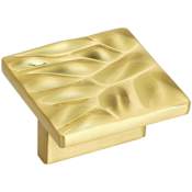 Amerock Calathea 1-15/16 Inch Square Cabinet Knob Brushed Gold