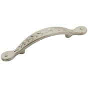Amerock Nature's Splendor 3 Inch Center to Center Handle Cabinet Pull - Pack of 25 Satin Nickel