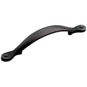 Amerock Inspirations 3-3/4 Inch Center to Center Handle Cabinet Pull - 25 Pack Oil Rubbed Bronze