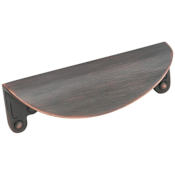 Amerock Inspirations 3 Inch Center to Center Finger Cabinet Pull - 25 Pack Oil Rubbed Bronze