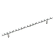 Amerock Bar Pulls Carbon Steel 10-1/16 Inch Center to Center Bar Cabinet Pull Sterling Nickel