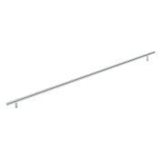 Amerock Bar Pulls Carbon Steel 25-3/16 Inch Center to Center Bar Cabinet Pull Sterling Nickel