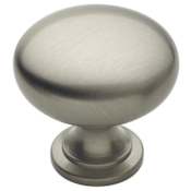 Amerock Everyday Heritage 1-3/16 Inch Mushroom Cabinet Knob Satin Nickel