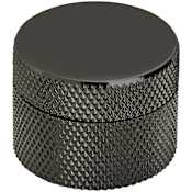 Amerock Transcendent 1-1/4 Inch Cylindrical Cabinet Knob Matte Black