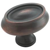Amerock Manor 1-1/2 Inch Oval Cabinet Knob Oil Rubbed Bronze