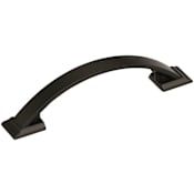 Amerock Candler 3-3/4 Inch Center to Center Handle Cabinet Pull Black Bronze