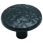 Amerock Everyday Heritage 1-1/4 Inch Mushroom Cabinet Knob Colonial Black