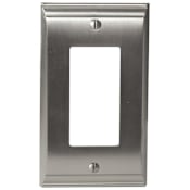 Amerock Candler Single Rocker Switch Plate Satin Nickel