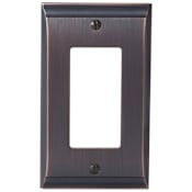 Amerock Candler Single Rocker Switch Plate Oil Rubbed Bronze