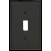Amerock Mulholland Single Switch Outlet Wall Plate Black Bronze