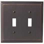 Amerock Mulholland Double Toggle Switch Plate Oil Rubbed Bronze