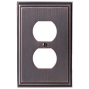 Amerock Mulholland Double Outlet Switch Plate Oil Rubbed Bronze