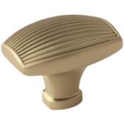 Amerock Sea Grass 1-1/2 Inch Rectangular Cabinet Knob Golden Champagne