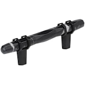 Amerock Carrione 3 Inch Center to Center Designer Cabinet Pull Marble Black / Black Bronze