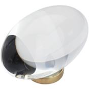 Amerock Glacio 1 Inch Oval Cabinet Knob Champagne Bronze