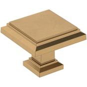 Amerock Appoint 1-1/4 Inch Square Cabinet Knob Champagne Bronze