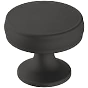 Amerock Renown 1-1/4 Inch Mushroom Cabinet Knob Matte Black