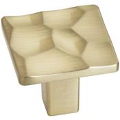 Amerock Kamari 1-3/16 Inch Square Cabinet Knob Golden Champagne