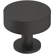 Amerock Radius 1-1/4 Inch Mushroom Cabinet Knob Matte Black