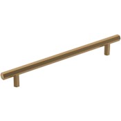 Amerock Caliber 7-9/16 Inch Center to Center Bar Cabinet Pull Champagne Bronze