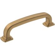 Amerock Surpass 3-3/4 Inch Center to Center Handle Cabinet Pull - Pack of 25 Champagne Bronze