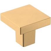 Amerock Monument 1-3/16 Inch Square Cabinet Knob Champagne Bronze
