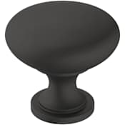 Amerock Era 1-1/4 Inch Mushroom Cabinet Knob - Pack of 25 Matte Black