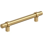 Amerock Central 5-1/16 Inch Center to Center Bar Cabinet Pull - Pack of 10 Champagne Bronze