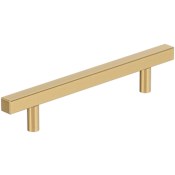 Amerock Square 5-1/16 Inch Center to Center Bar Cabinet Pull Champagne Bronze