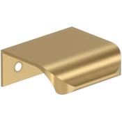 Amerock Streamline Tab 1 Inch Center to Center Finger Cabinet Pull - Pack of 10 Champagne Bronze