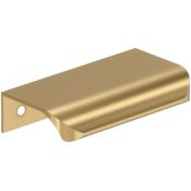 Amerock Streamline Tab 2-3/16 Inch Center to Center Finger Cabinet Pull Champagne Bronze